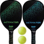 WOOD PICKLEBALL PADDLE SET