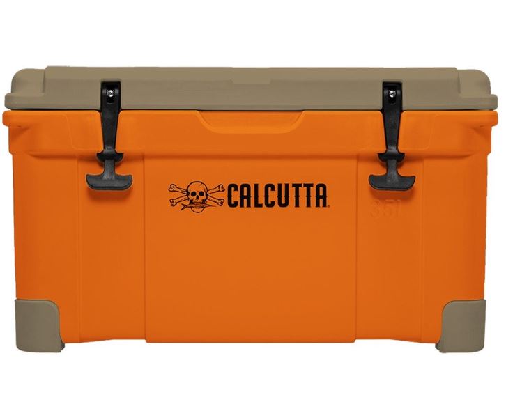 ORANGE W/TAN LID COOLER 35LTR