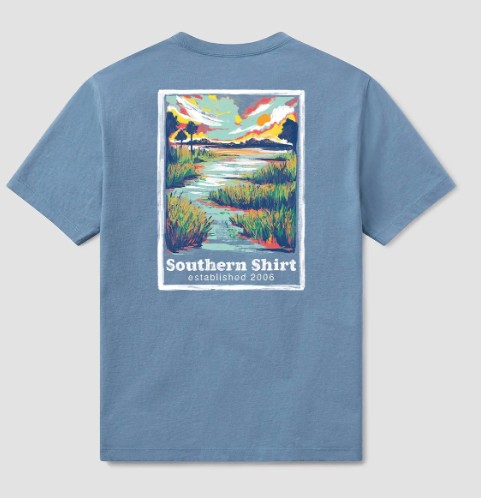 BLUE MARSHLAND GLADES TEE