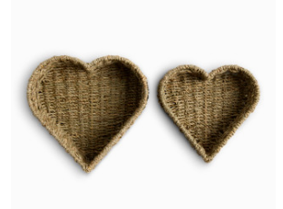 WOVEN HEART BASKETS