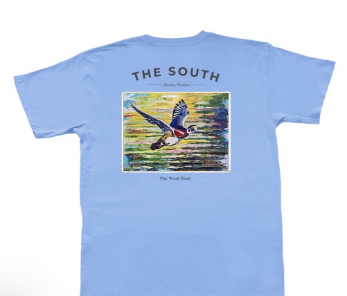 BLUE WOOD DUCK TEE