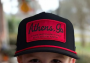 YTH RED BLACK ATHENS ROPE HAT