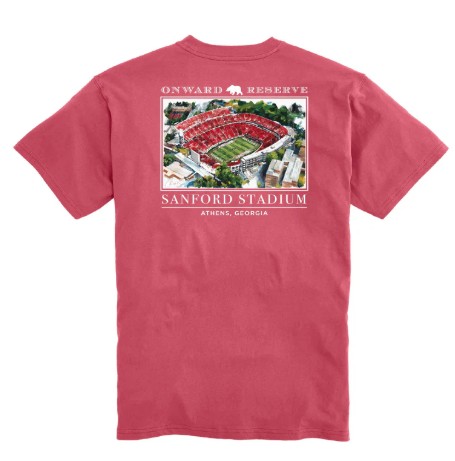 RED STANDFORD STADIUM TEE
