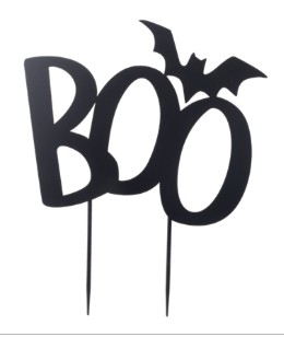 BOO WITH BAY YARD STAKE SIGN
