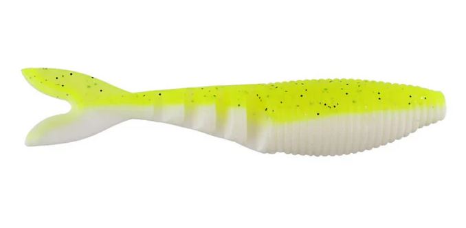 CHARTREUSE/SHAD ZAKO SWIMBAIT 4" 6PK