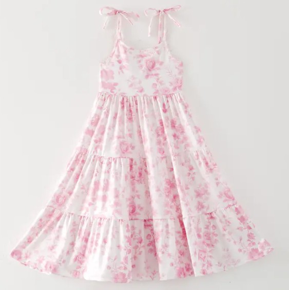 SUMMER PINK FLORAL DRESS