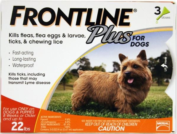 FRONTLINE PLUS FOR DOGS 5-22LB