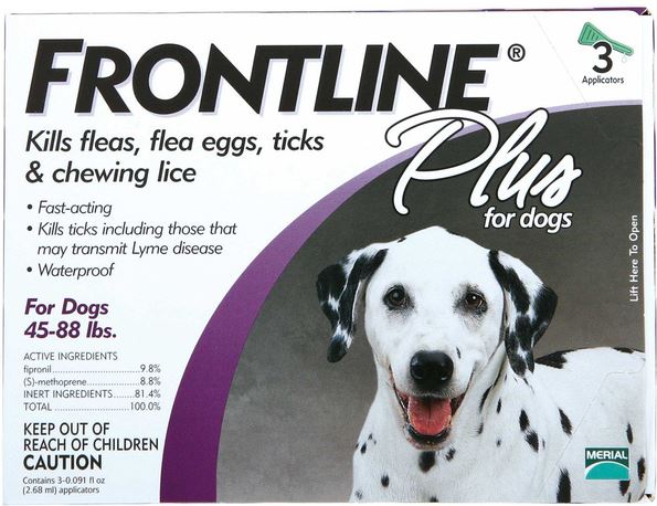 FRONTLINE PLUS FOR DOGS 45-88LBS