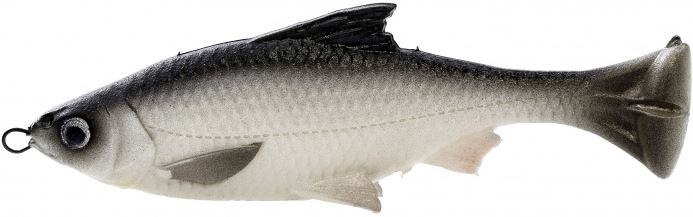 WHITE PULSE TAIL SHINER 4"