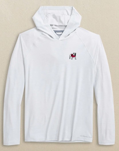 UGA WHITE PERFORMANCE HOODIE