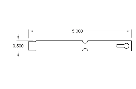 RED VINYL TAG 1/2X5"