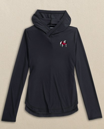UGA BLACK LINLEY PERF HOODIE