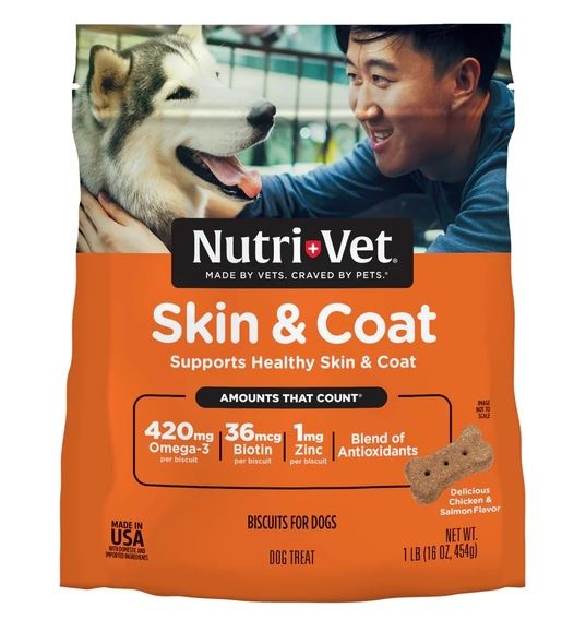 K9 SKIN & COAT BISCUITS 1LB