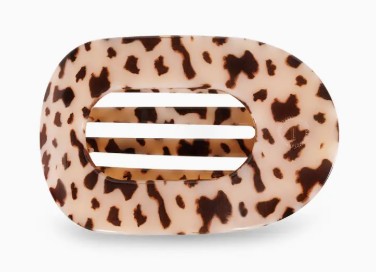 BLONDE TORT LRG ROUND FLAT CLIP