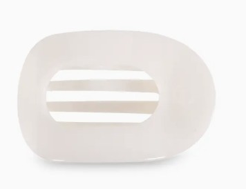 COCONUT WHITE LRG FLAT CLIP