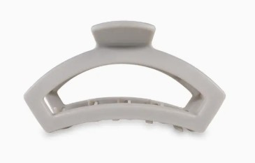 SILVER FLAMES MED OPEN HAIR CLIP