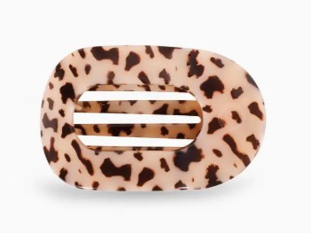 MED BLONDE TORT FLAT ROUND CLIP