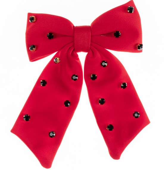 SAMMY RED & BLACK HAIR BOW