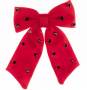 SAMMY RED & BLACK HAIR BOW
