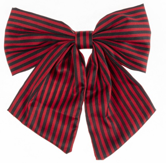RED AND BLACK CARLY HAIR BOW