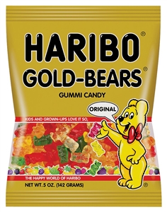 HARIBO GUMMI BEARS BAG 5OZ