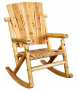 SINGLE ASPEN LOG ROCKING CHAIR