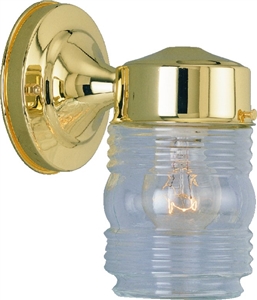 BRASS OUTDOOR WALL LANTERN 60W