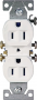 WHITE DUPLEX RECEPTACLE 125V
