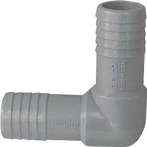 GRAY POLY 90DEG PIPE ELBOW 1/2"