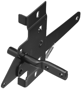 BLACK STEEL GATE LATCH 5.1IN
