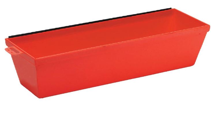 RED DRYWALL MUD PAN