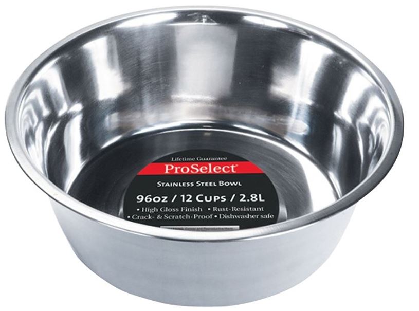 STEEL PET FEEDING DISH 3QT
