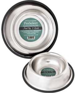 STEEL NO-TIP DOG BOWL 96OZ
