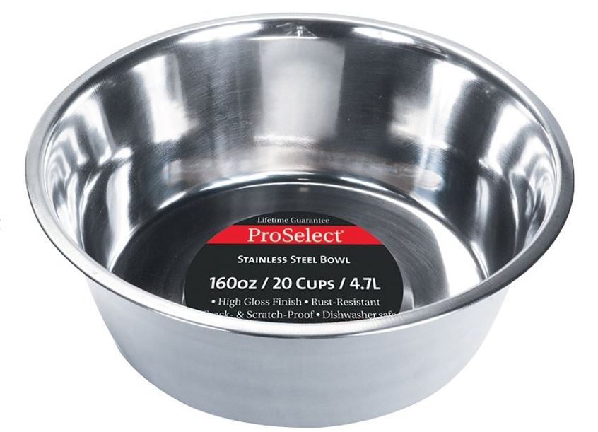 STEEL PET FEEDING DISH 5QT