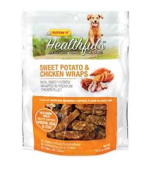 SWEET POTATO & CHICKEN WRAP DOG TREATS