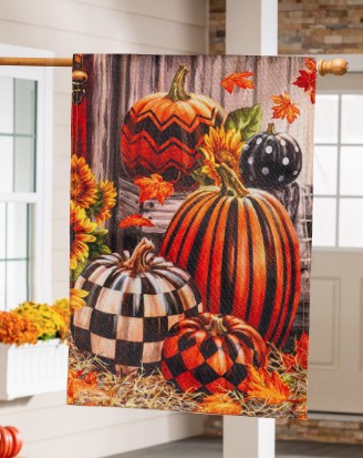 FALL HARVEST PUMPLIN HOUSE FLAG
