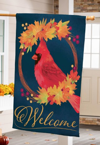 FALL CARDINAL HOUSE FLAG