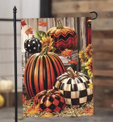 FALL HARVEST PUMPKINS GRDN FLAG