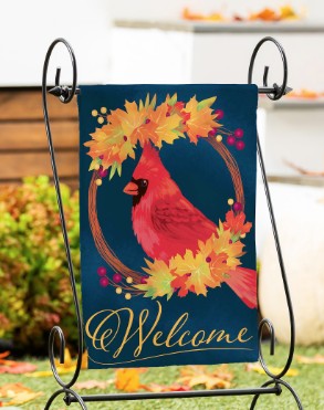 FALL CARDINAL GARDEN FLAG