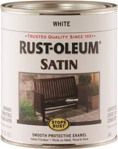 SATIN WHITE ENAMEL PAINT 1QT