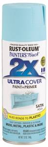 SATIN AQUA SPRAY PAINT 12OZ