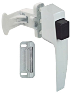 WHITE PUSHBUTTON LATCH 5/8-2IN