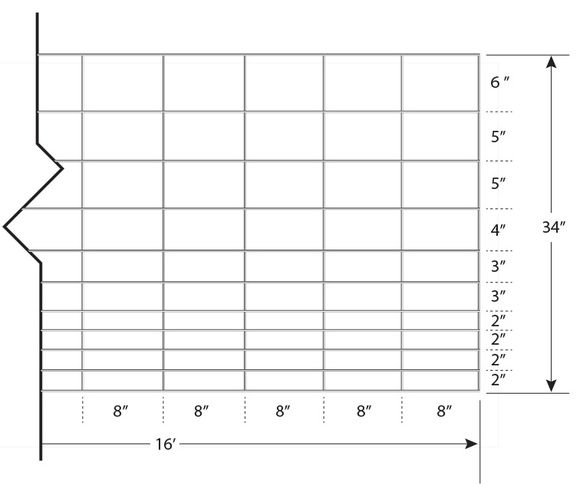 SP4 -  4GA HOG FENCE PANEL