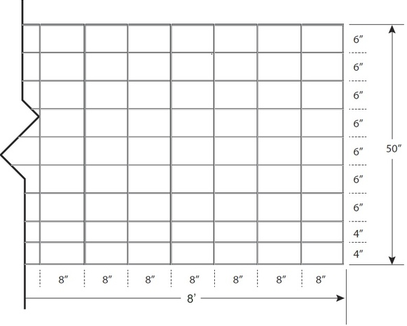 SP1 - 6GA CATTLE PANEL 8'LONG
