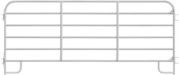 6-BAR GALVANIZED CORRAL PANEL 12'