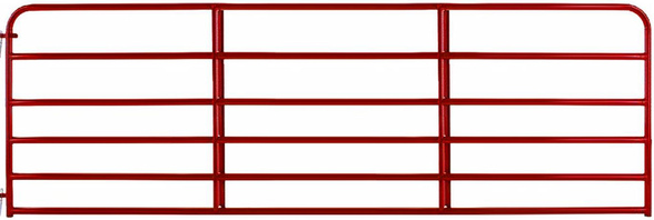 6 BAR RED ROUND CRN GATE 14'