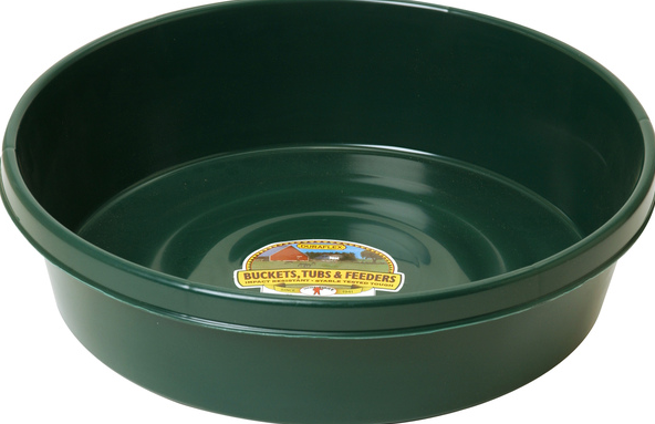 GREEN PLASTIC UTILITY PAN 3GAL