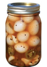 SPICY PICKLED QUAIL EGGS 16OZ
