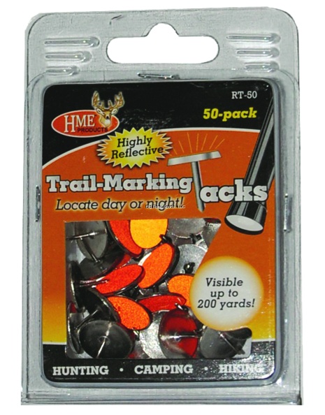 ORANGE REFLECTIVE TACKS 50PACK