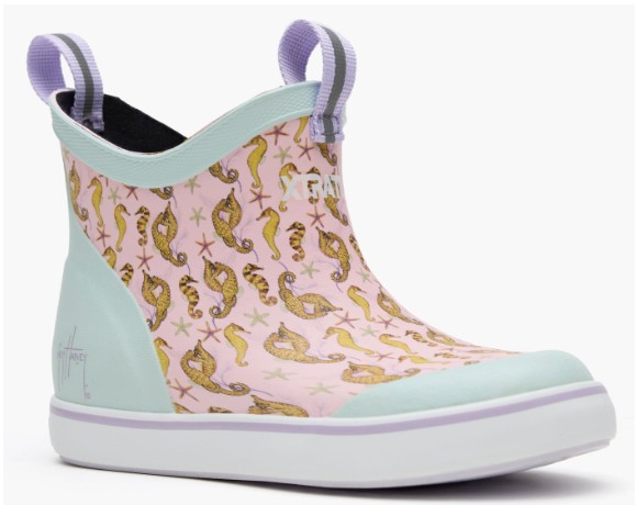 KIDS PINK SEAHORSE DECK BOOT